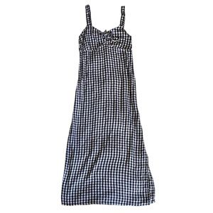 Black & White Checker Midi Dress by SO Long Length Size Small